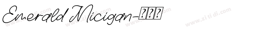 Emerald Micigan字体转换
